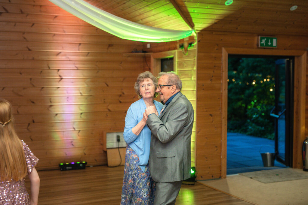 Older couple during the first dance at Styal Lodge Cheshire