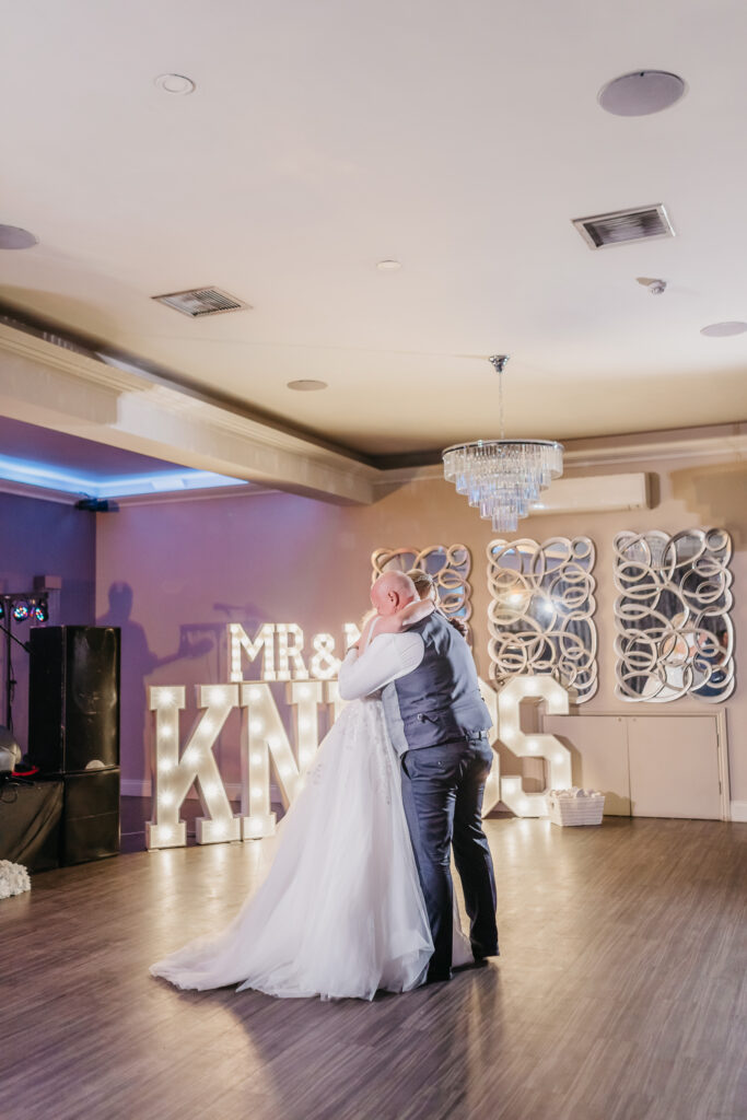 Father daughter dance at Merrydale Manor Cheshire