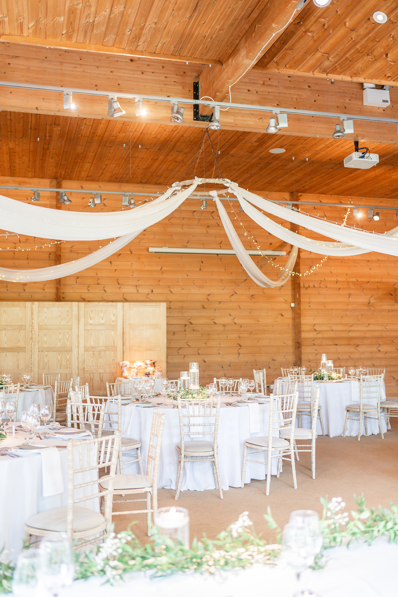 Styal Lodge wedding breakfast set up