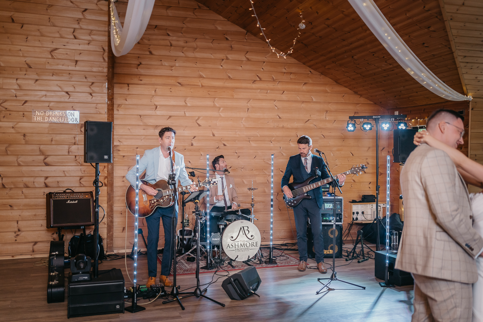 Band playing at Styal Lodge Cheshire